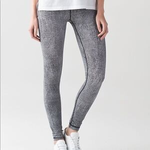 Lulu Lemon Wunder Under Patterned Leggings